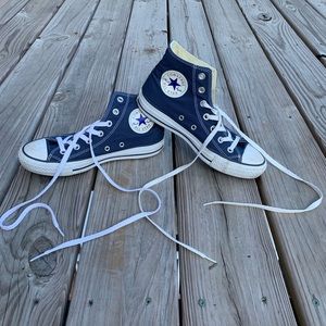 Navy Hi-Top Converse Chuck Taylor Sneakers